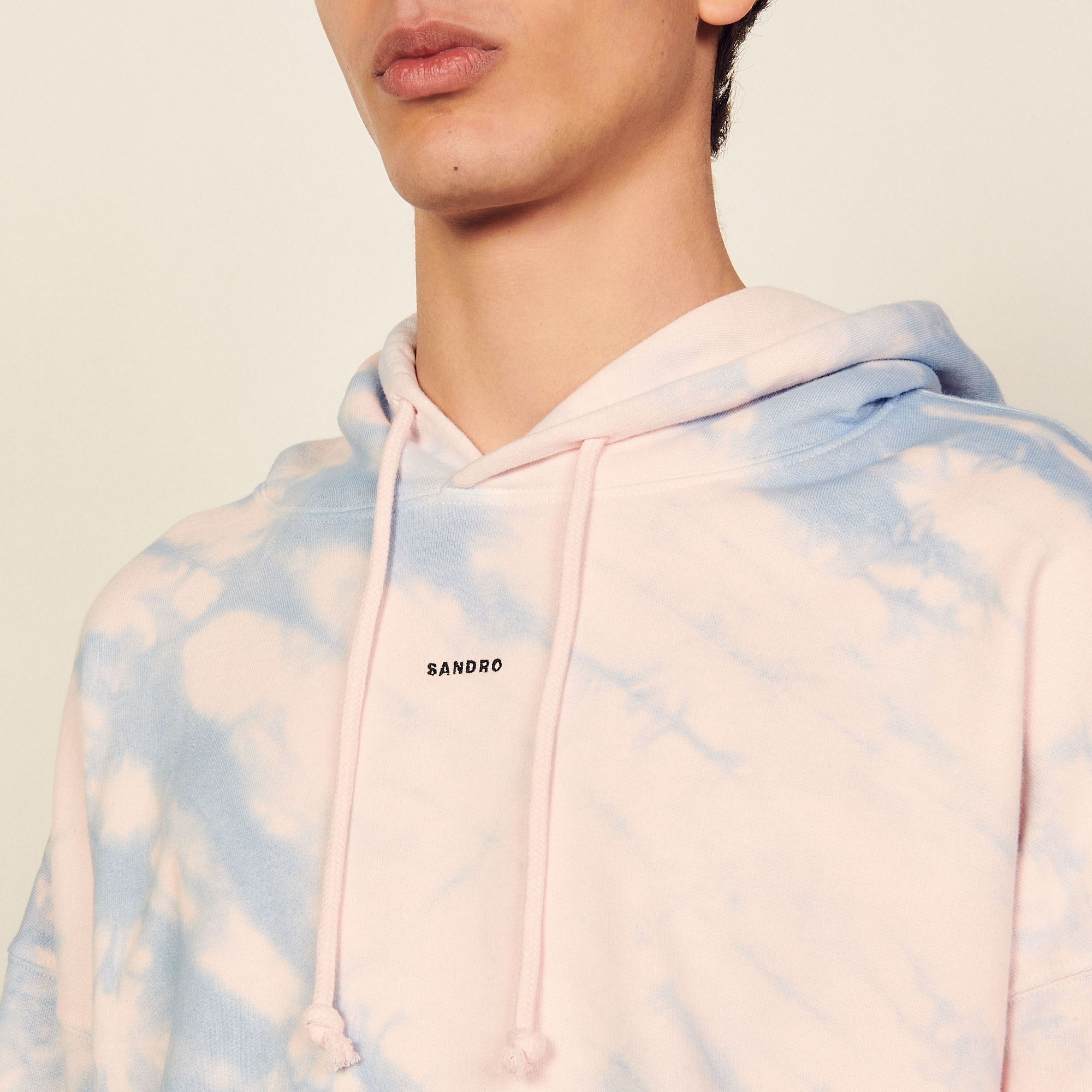 Light pink tie dye hoodie best sale