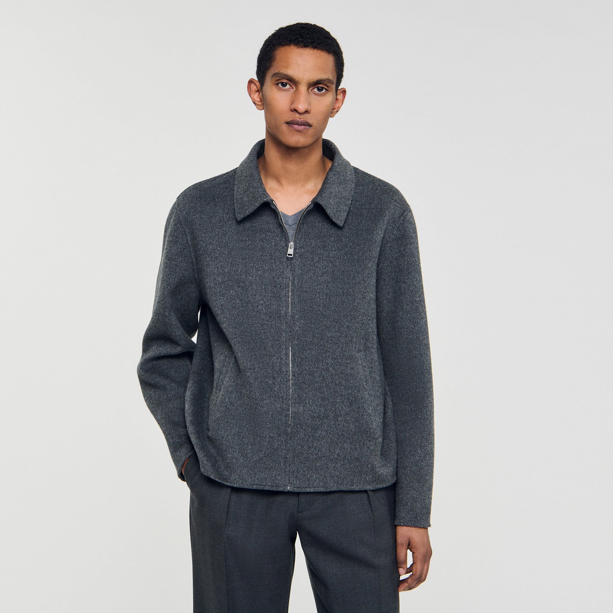 Double-faced wool jacket