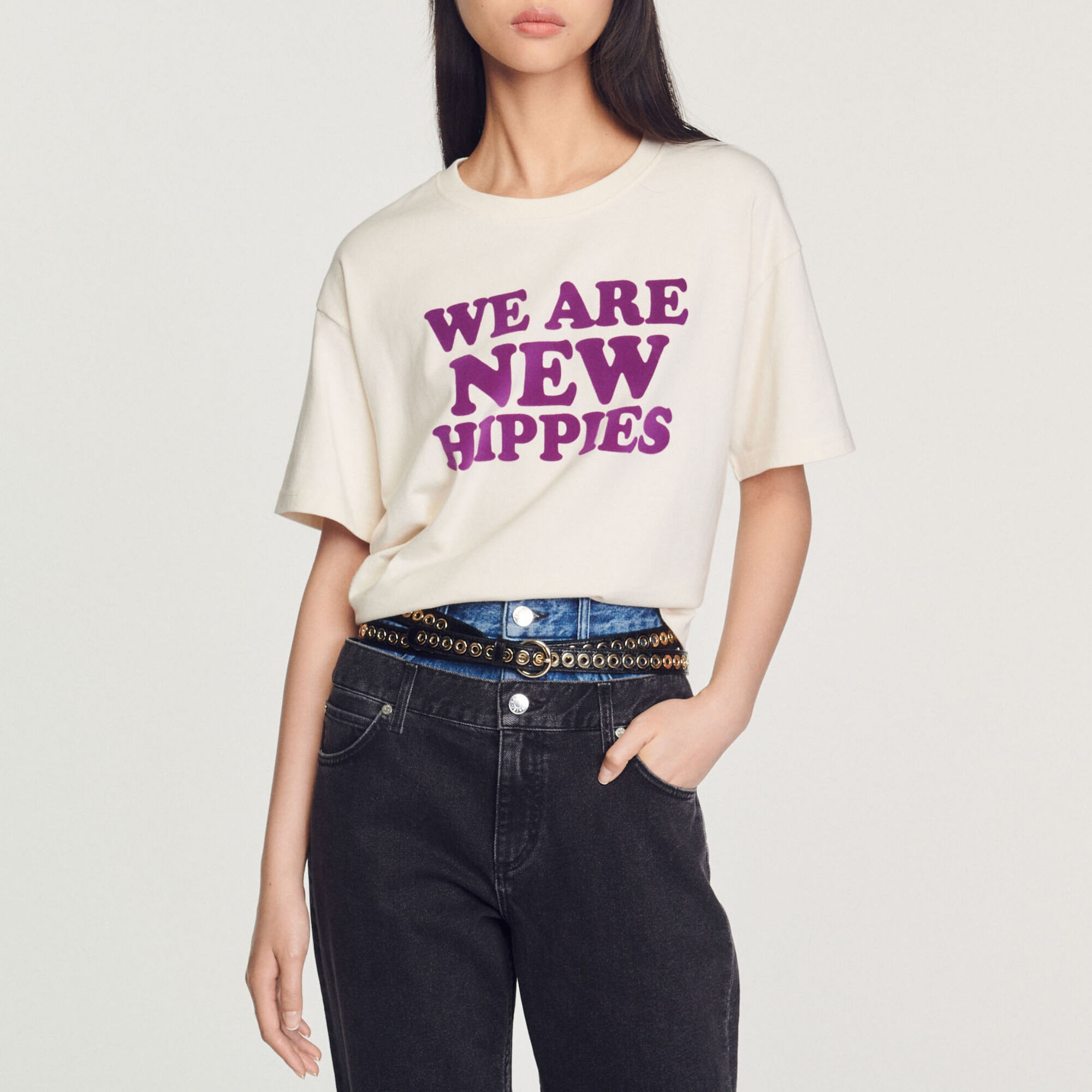 Cropped We Are The New Hippies T-shirt
