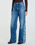 Flared flame jeans