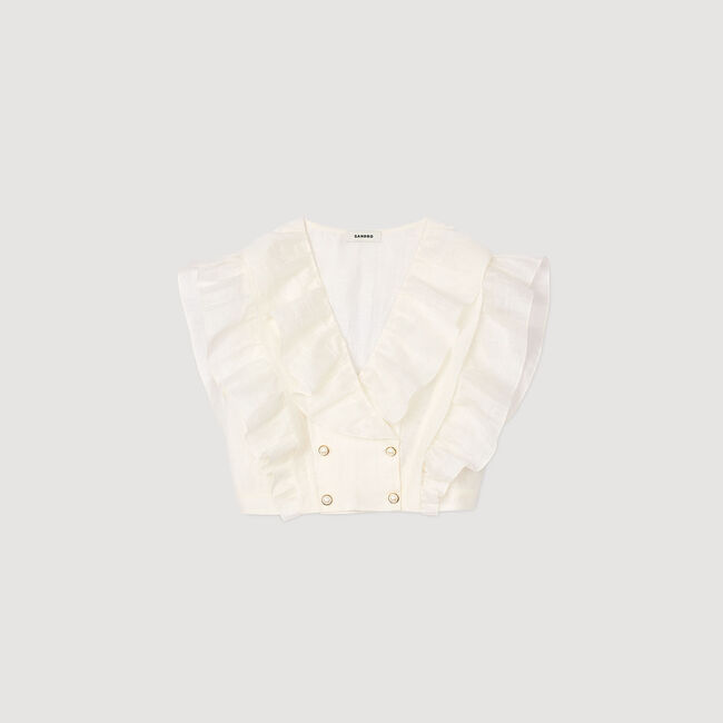 Ruffled crop top