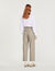 High-waisted tailored trousers