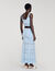 Pointelle knit maxi skirt