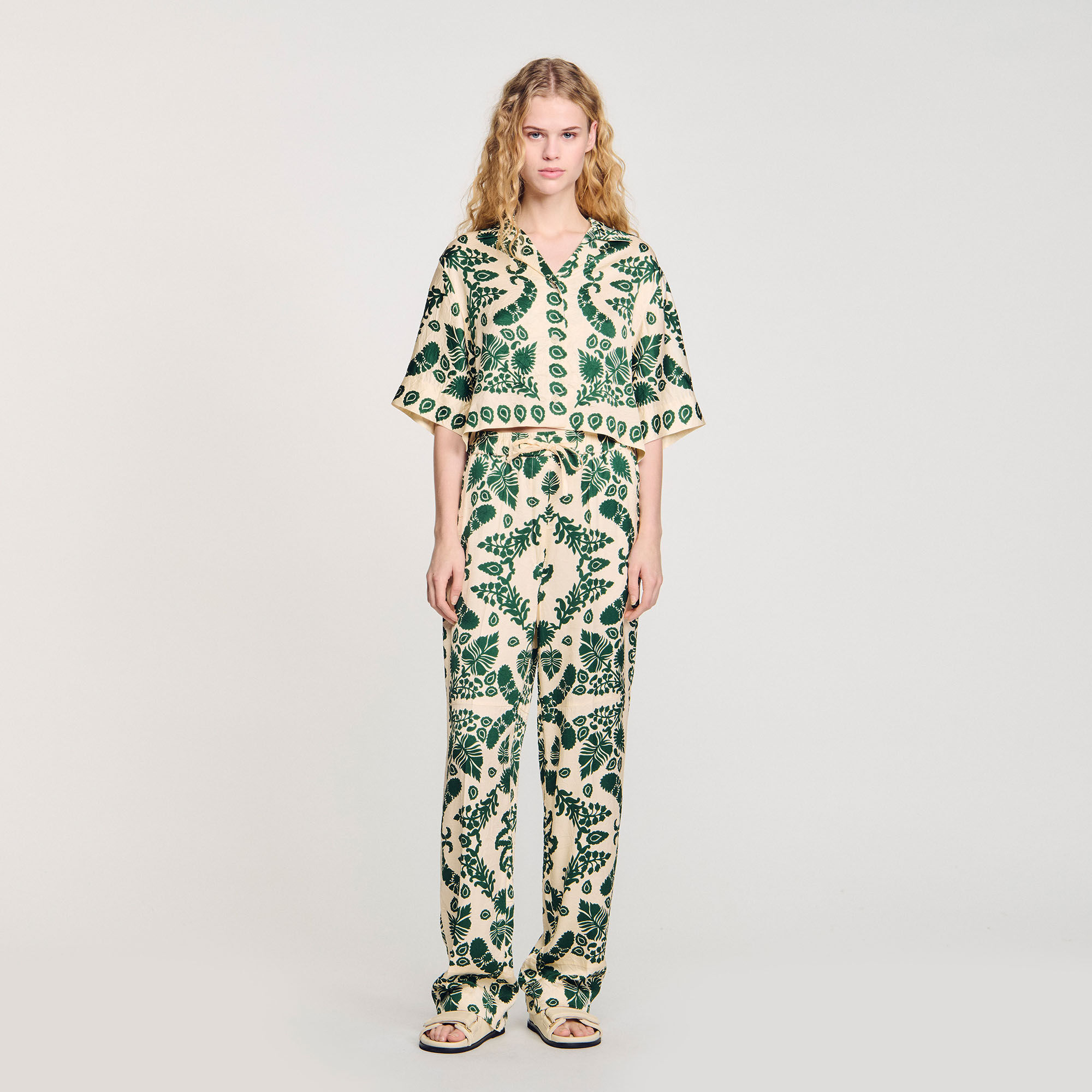 Floral trousers