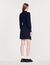 Pleated knit dress