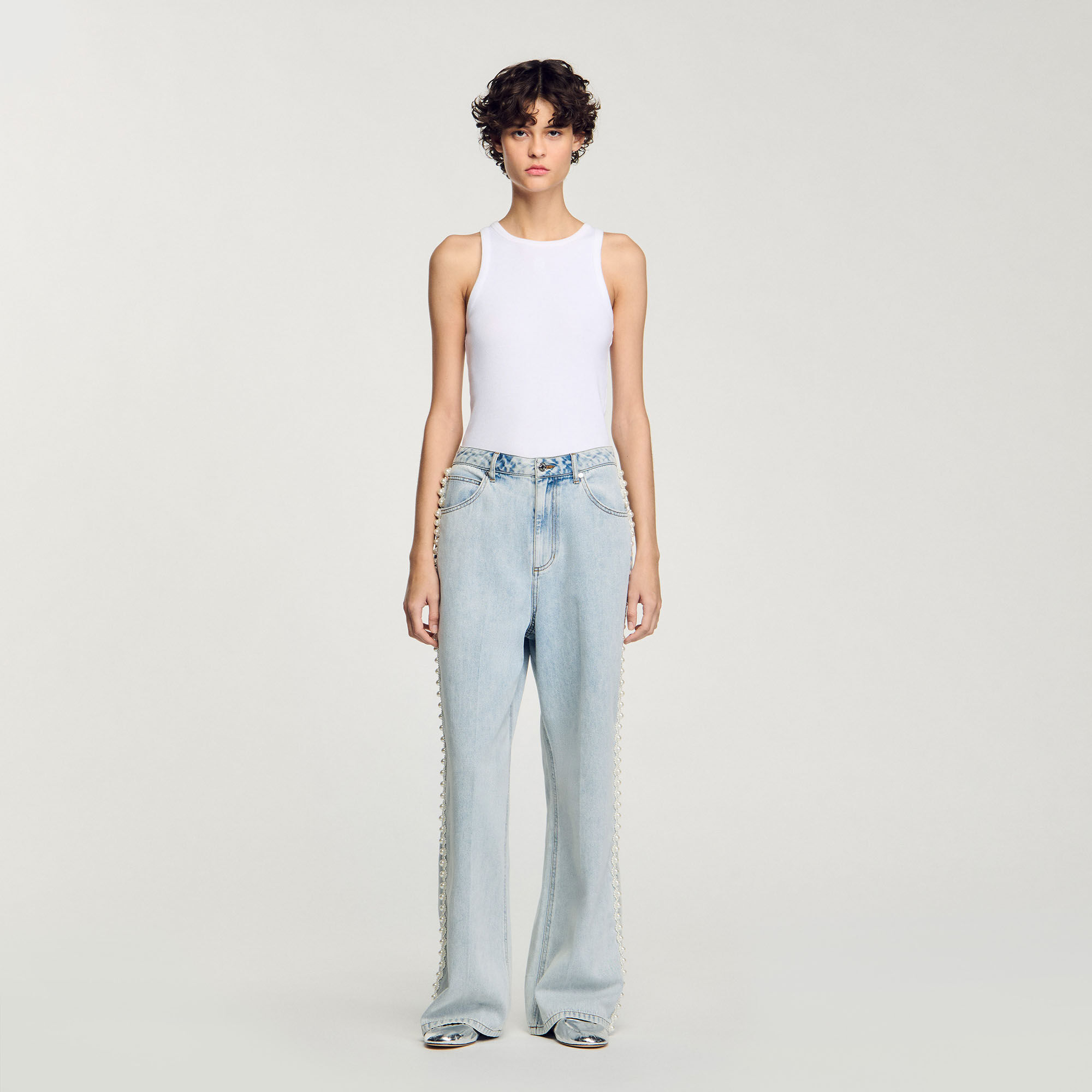 Beaded jeans