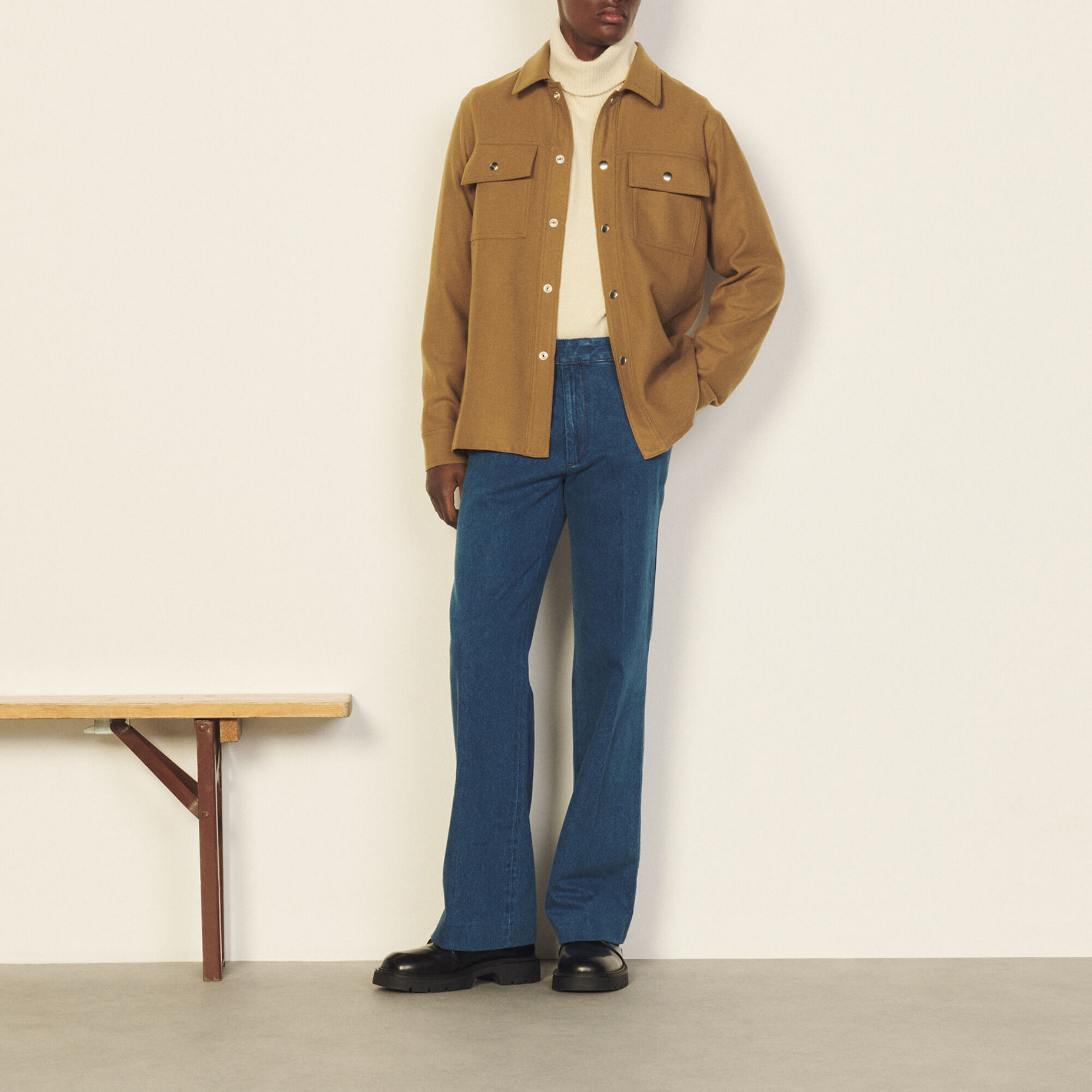 Wool overshirt