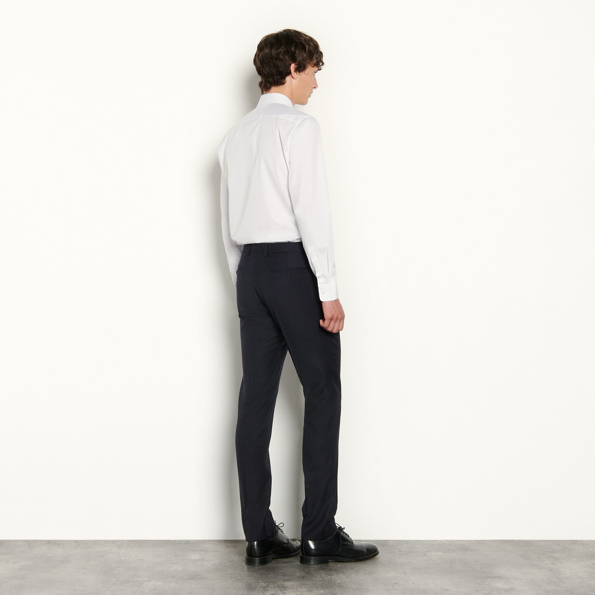 Virgin wool suit trousers