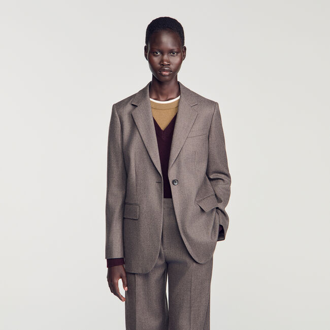 Wool suit jacket - Women | Sandro