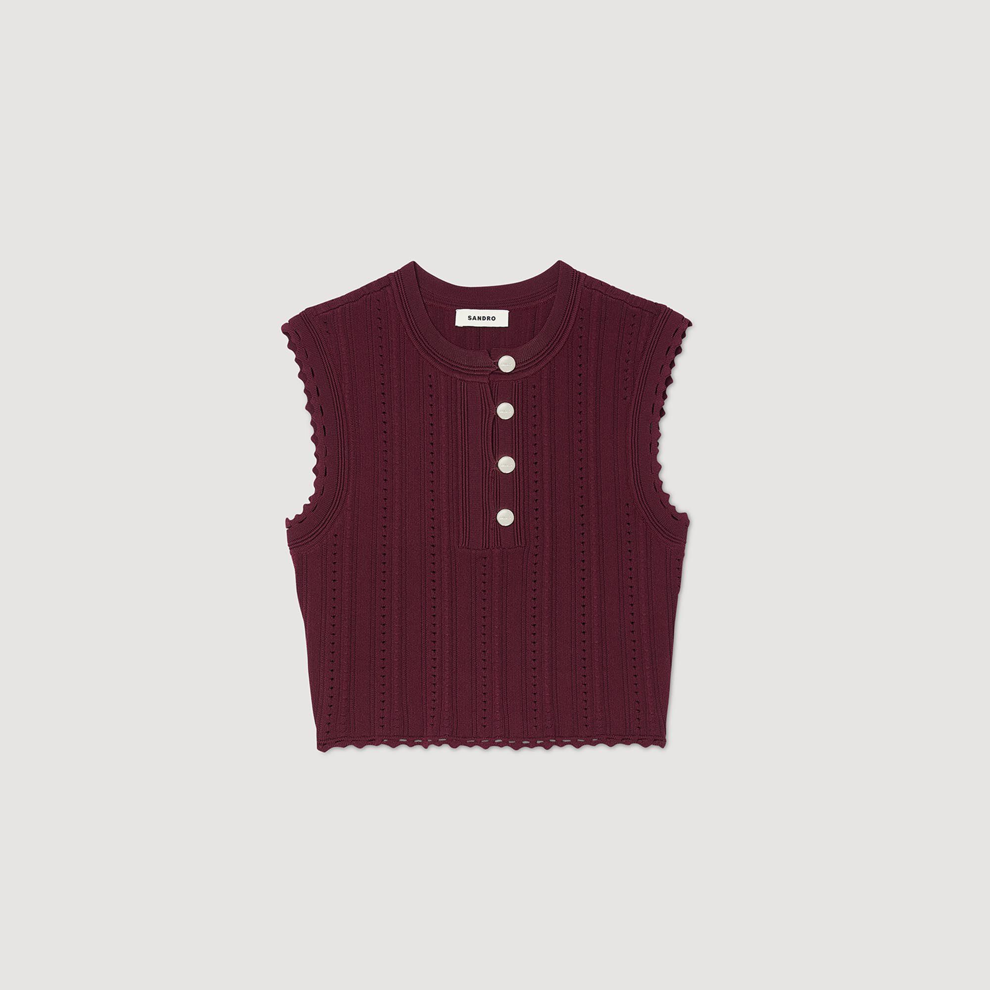 Sleeveless short jumper