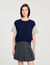 Dual-material knit jumper