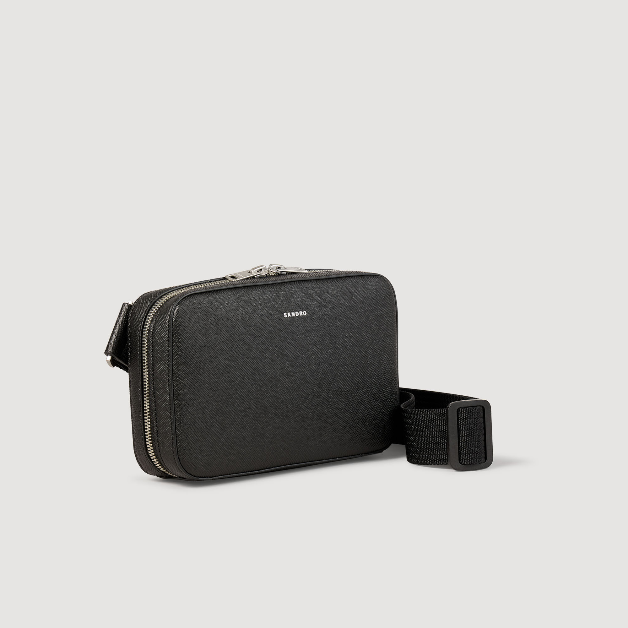 Small reconstitued leather bag