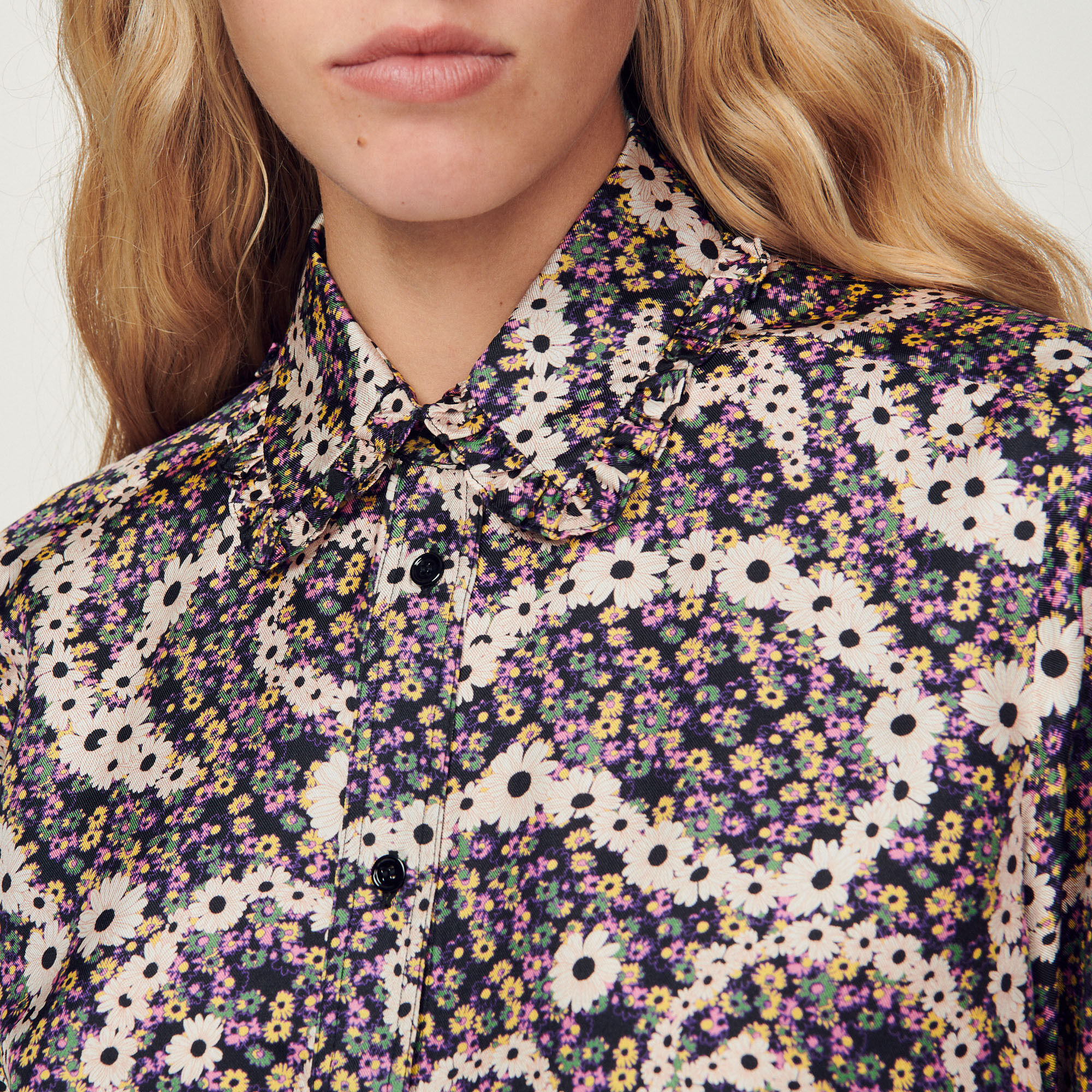 Silk floral shirt