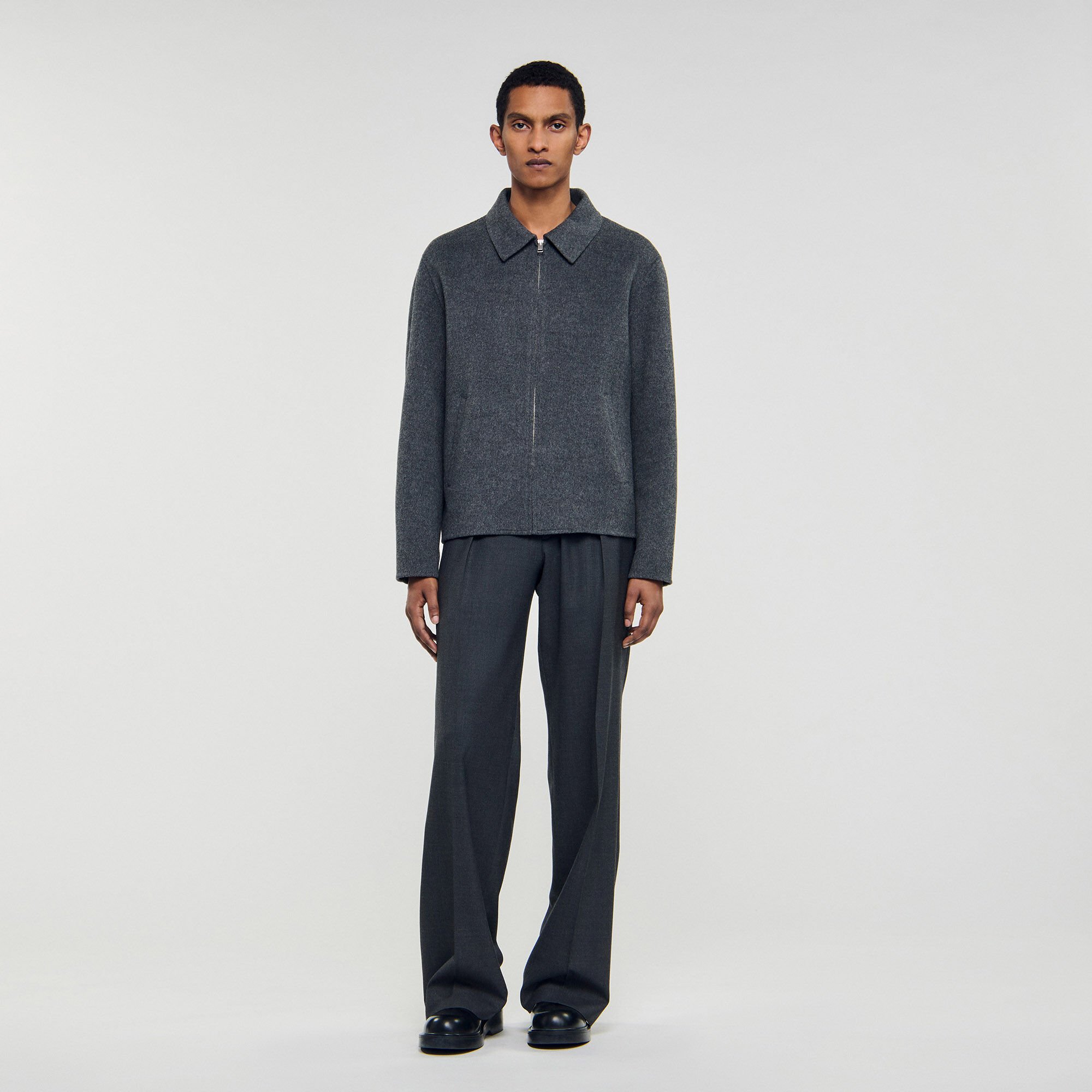 Double-faced wool jacket
