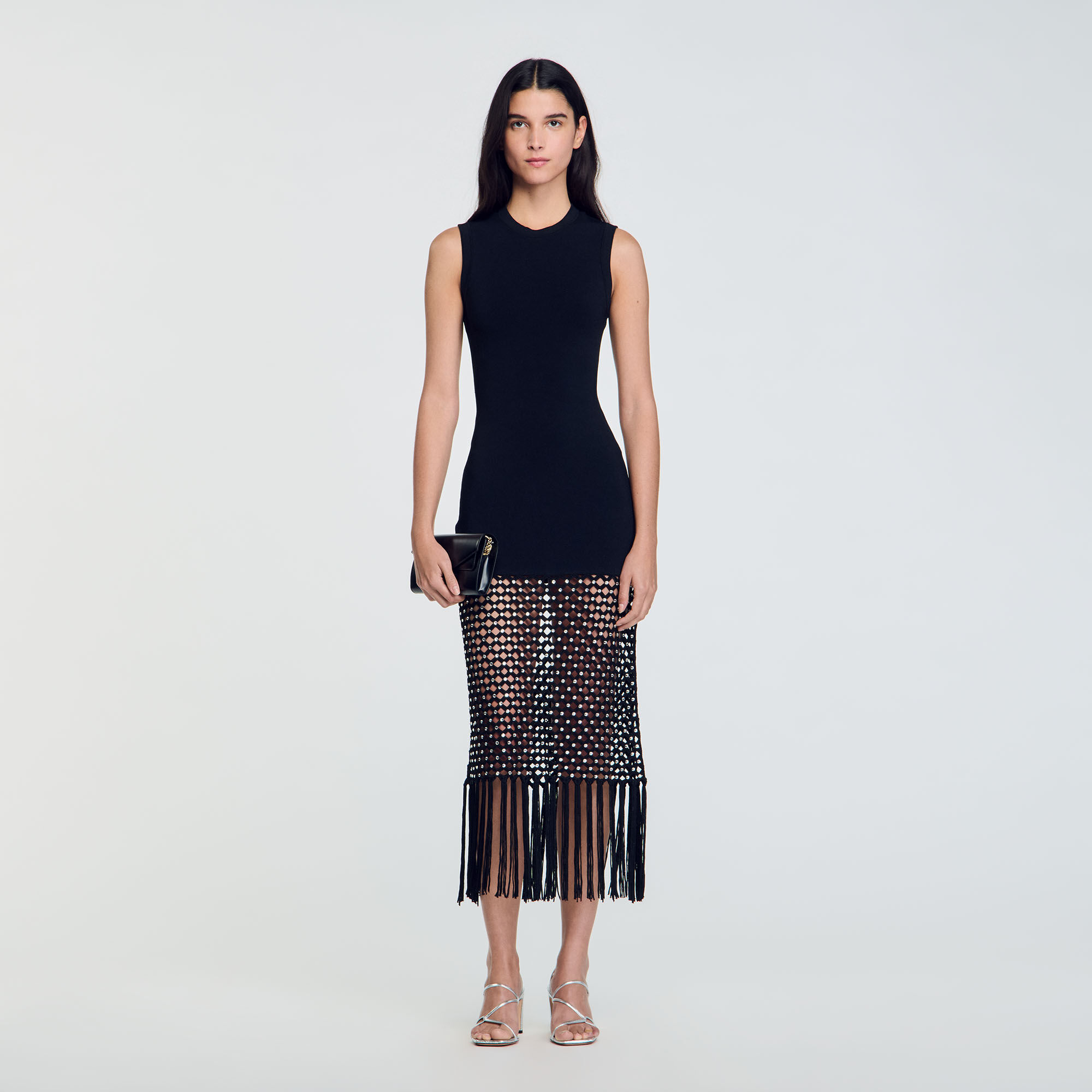 Fringe bottom dress clearance