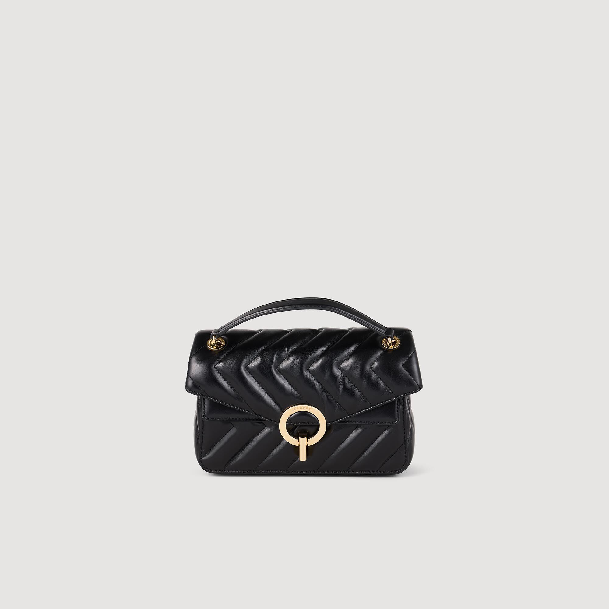 Plain black leather bag 2025