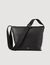 Grained leather satchel