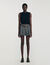 Pleated shorts with belt