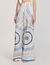 Spiral-motif wide-leg trousers