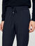 Elasticated straight-leg trousers
