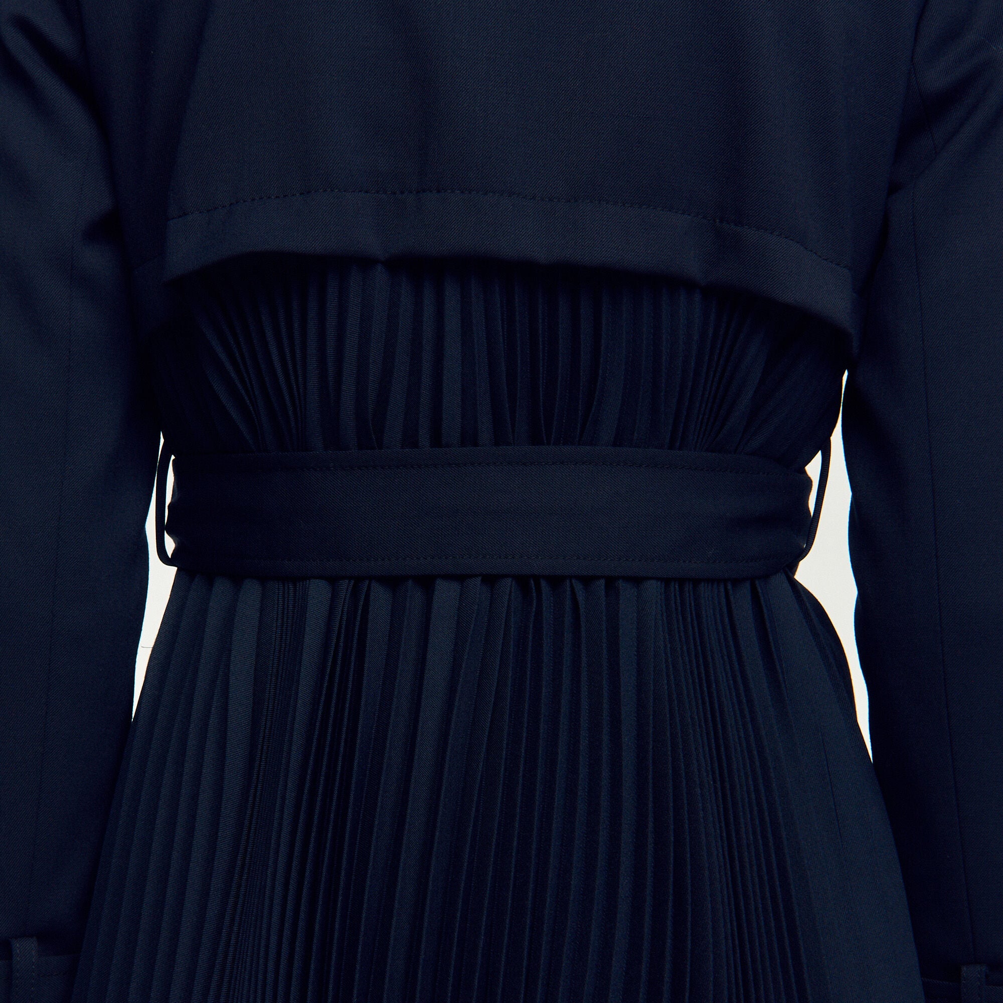 Trench coat with pleated inset - Women | Sandro