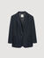 Striped rhinestone suit jacket