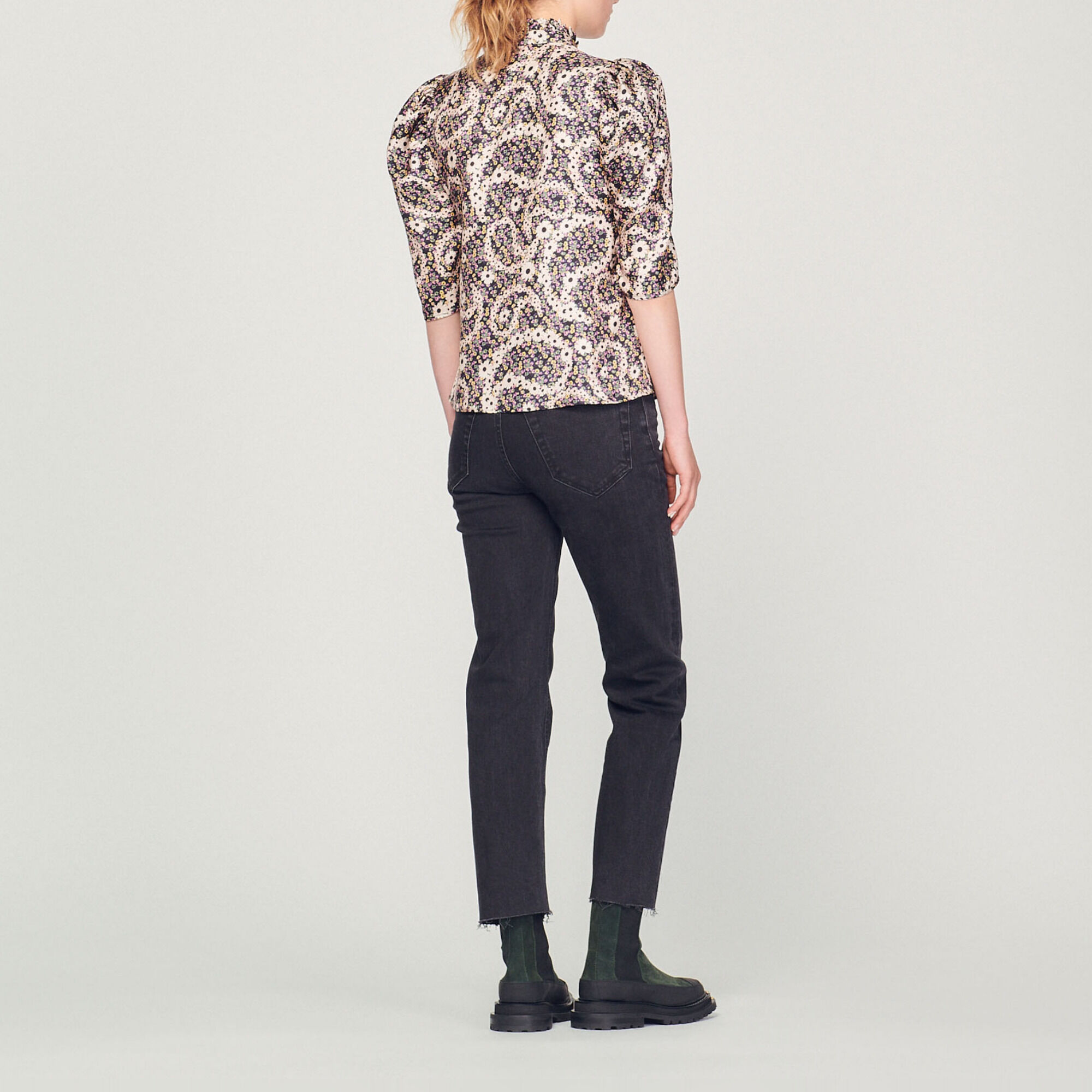 Flowing silk top