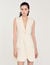 Short pleated suit dress