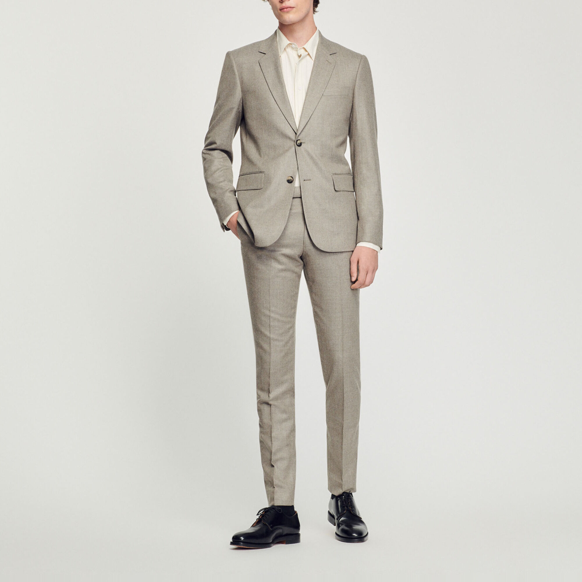 Flannel suit jacket