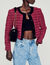 Cropped tweed jacket