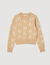 Floral jacquard knit sweater