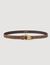 Suede leather belt