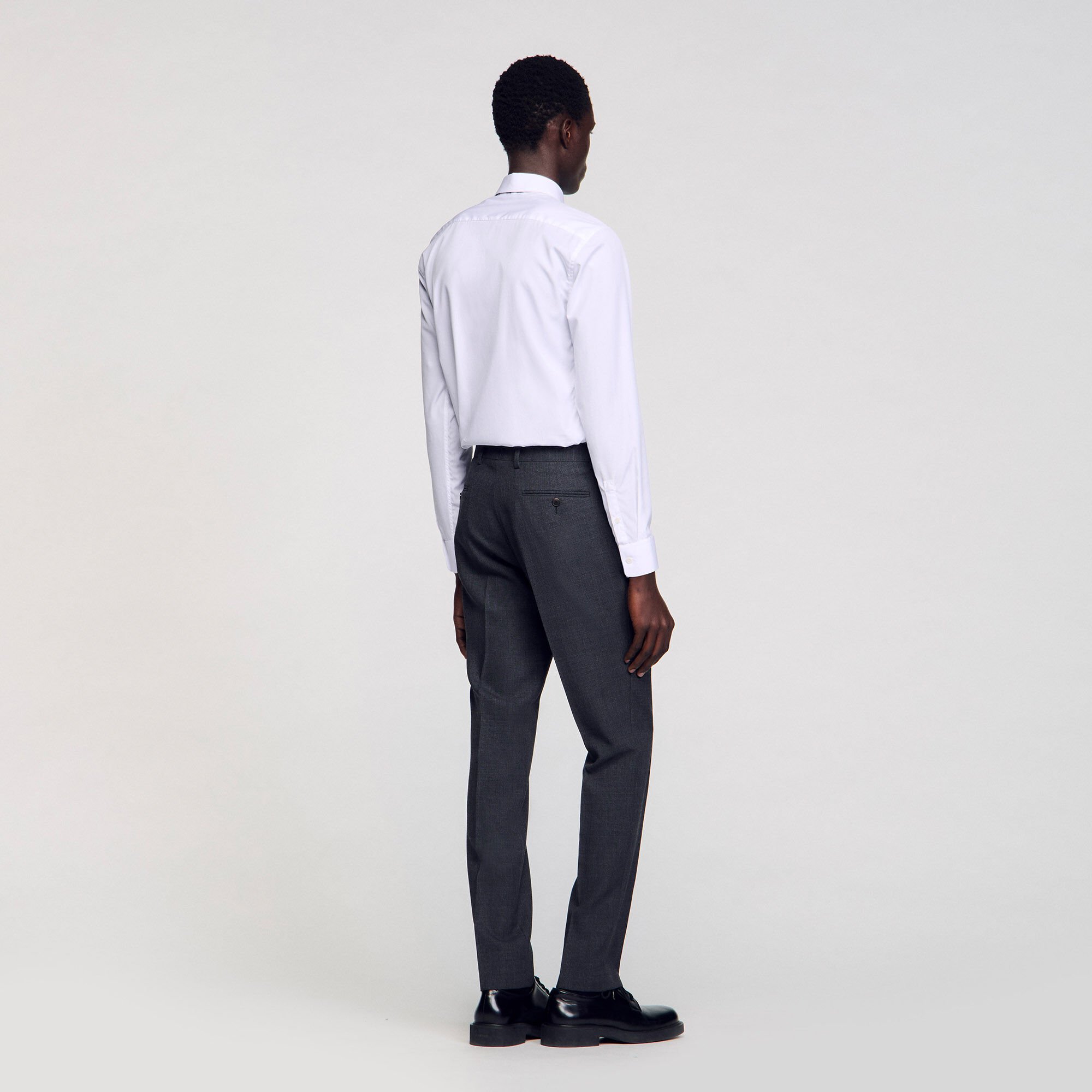 Wool suit trousers