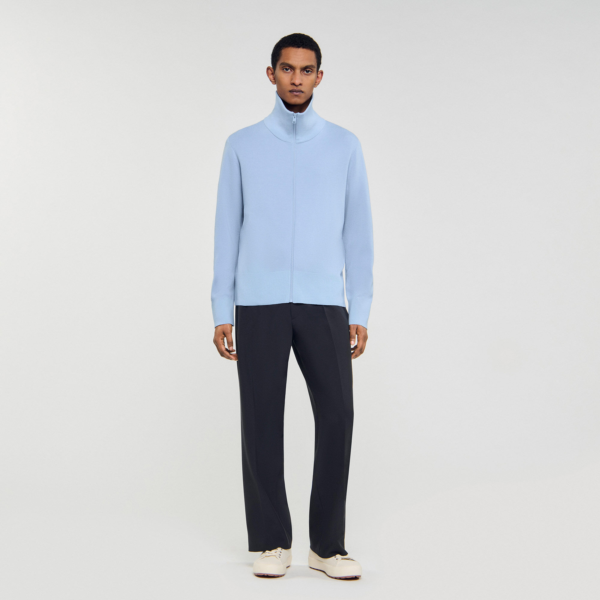 Wool trucker jumper