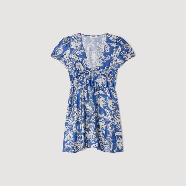 Floral print short dress