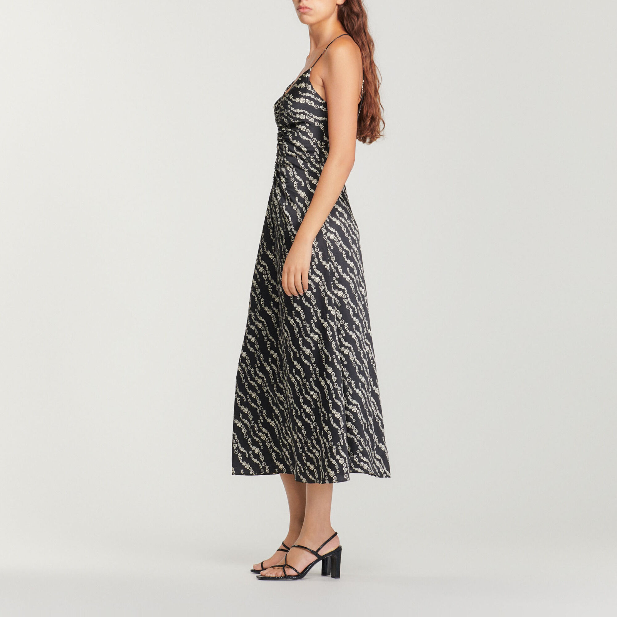 Long dress with narrow straps