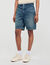Elasticated denim shorts
