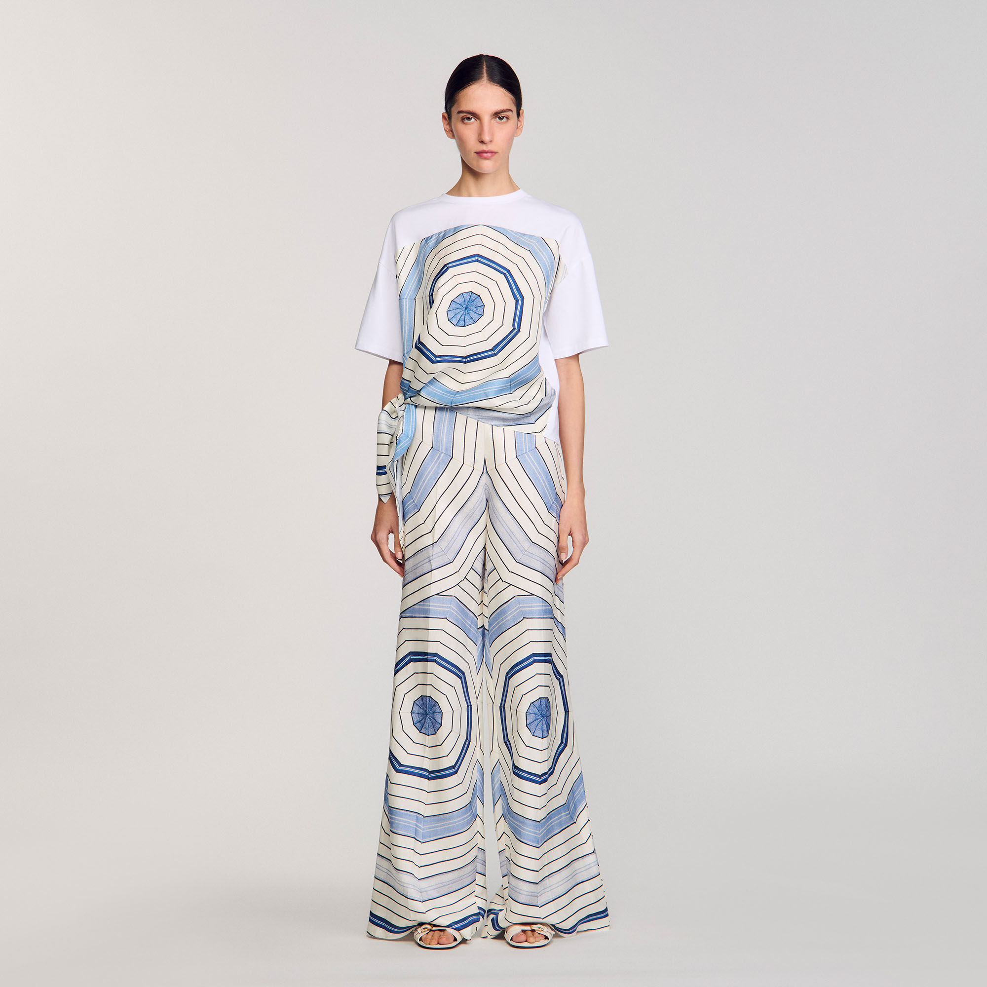 Spiral print T-shirt