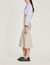 Long flared skirt