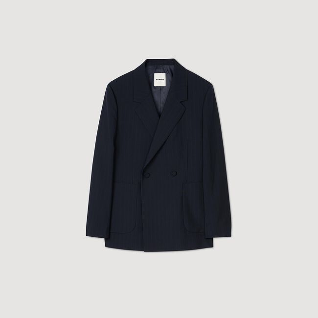 Double-breasted suit jacket