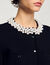 Cardigan with beaded collar