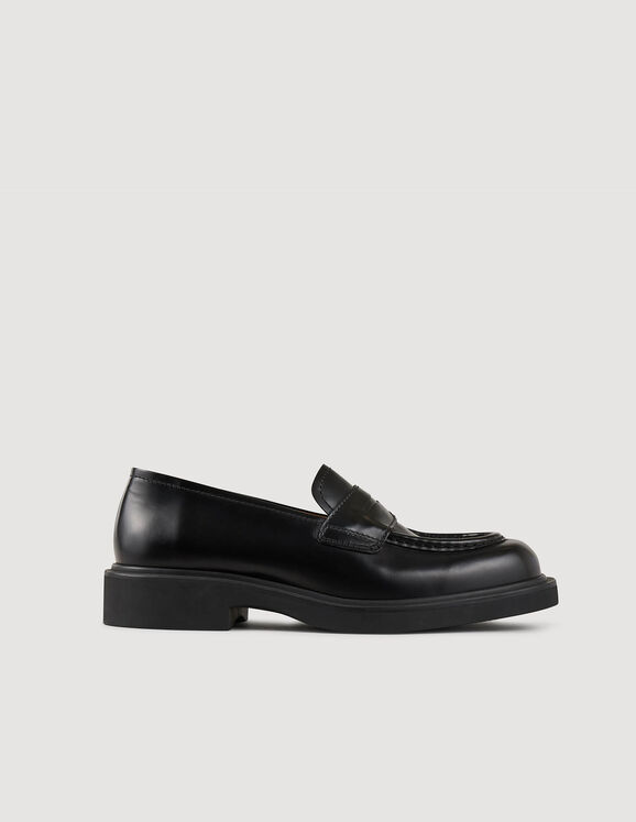 Patent leather loafers Black Homme