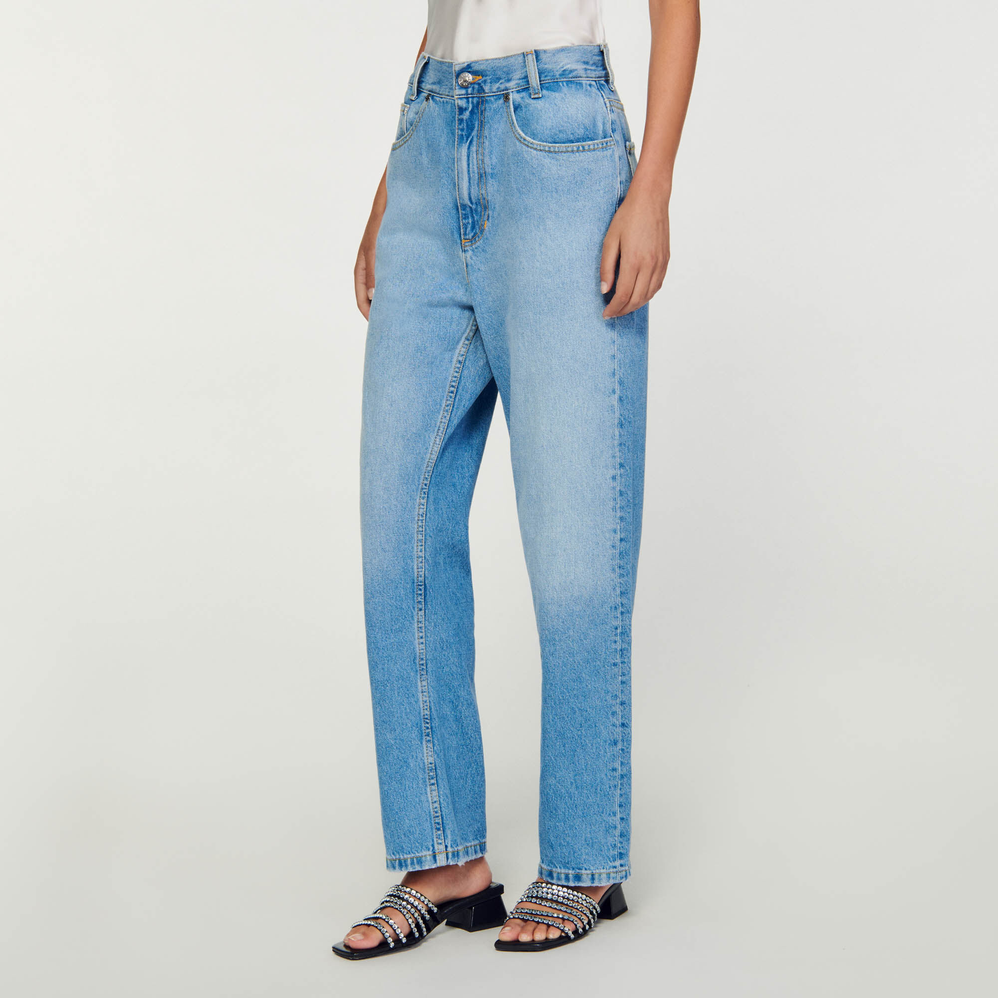 Low rise straight leg jeans SFPJE00518 Jeans Sandro Paris