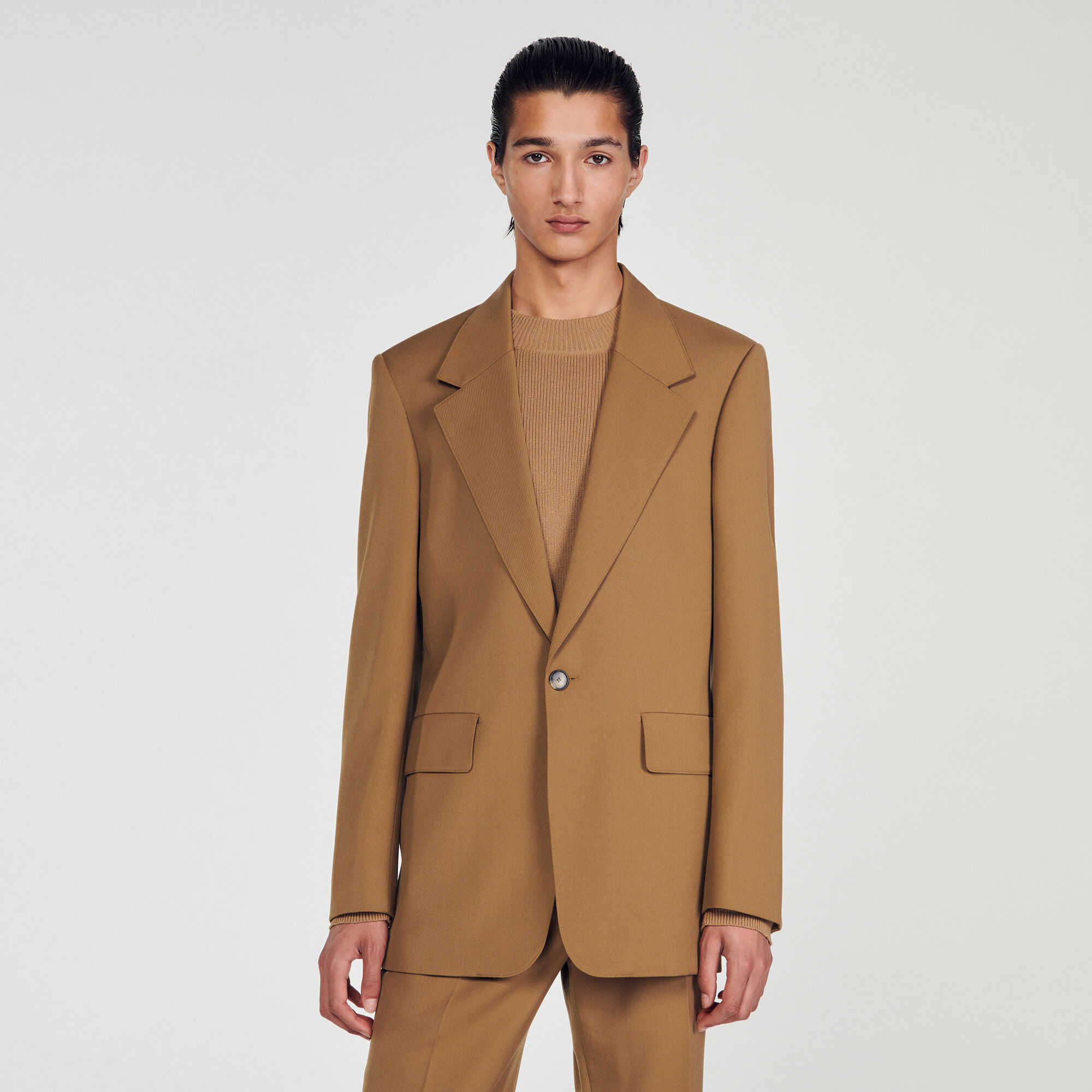 Mens camel suit jacket new arrivals