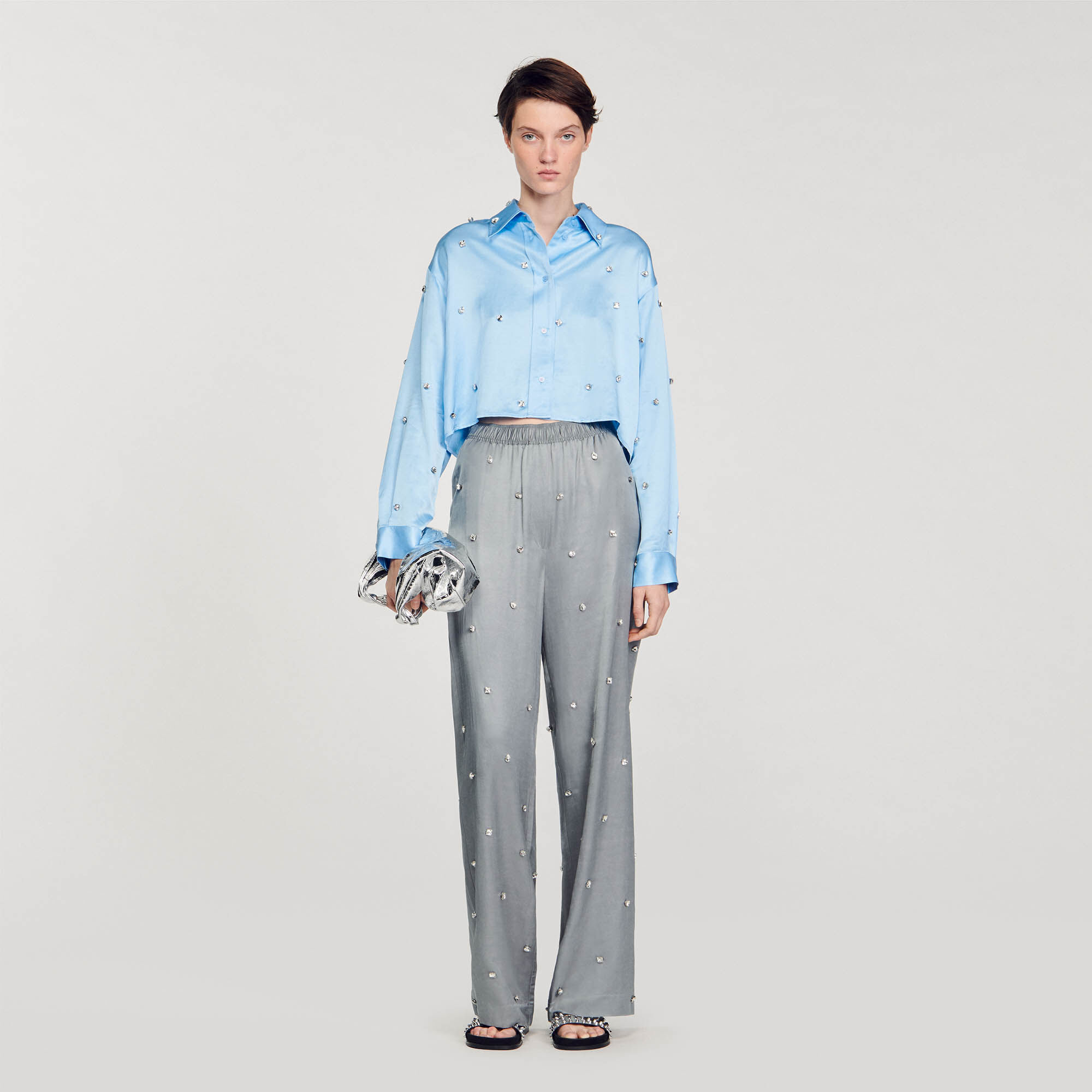 Pantalon sandro femme best sale