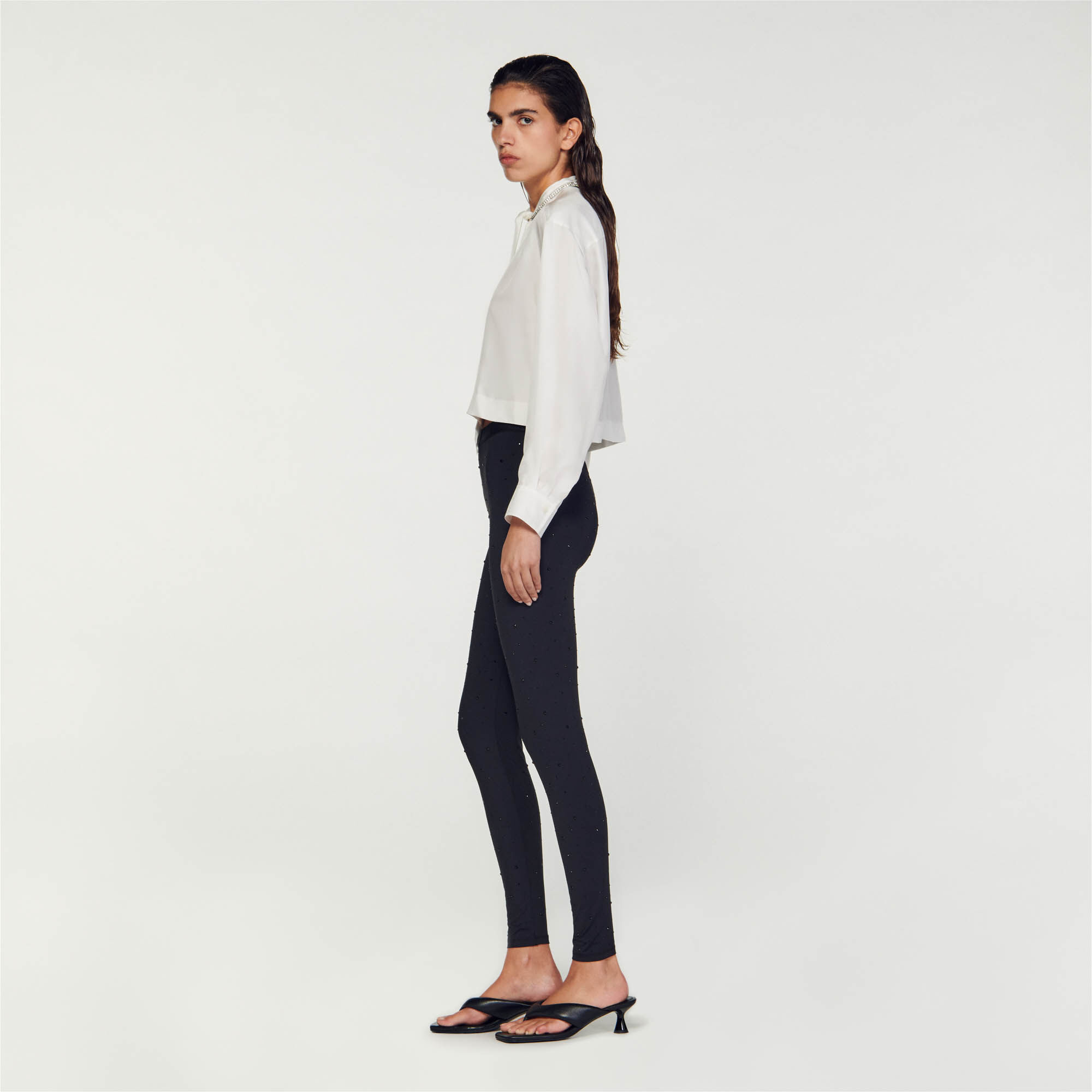 Legging doré femme clearance
