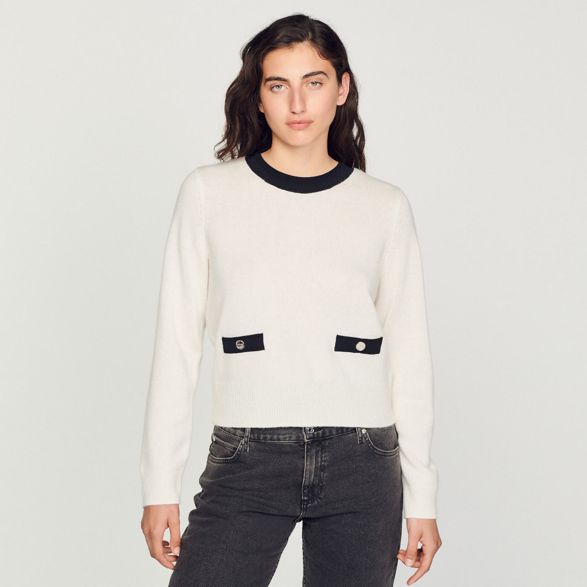 Fine knit sweater store