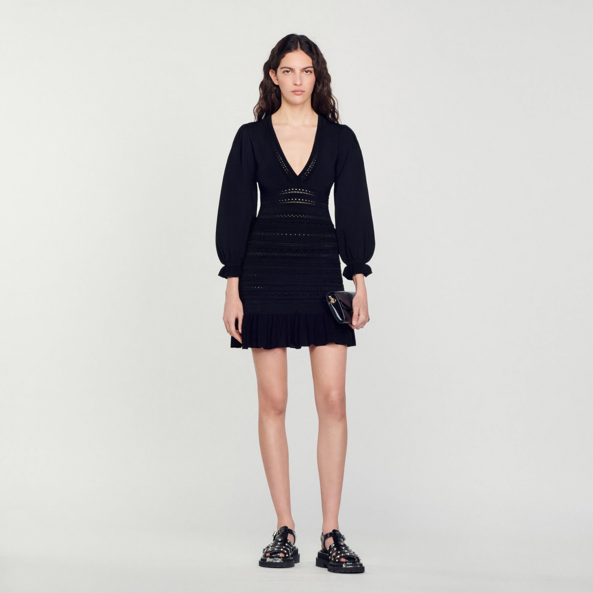 Short dress clearance with ruffles