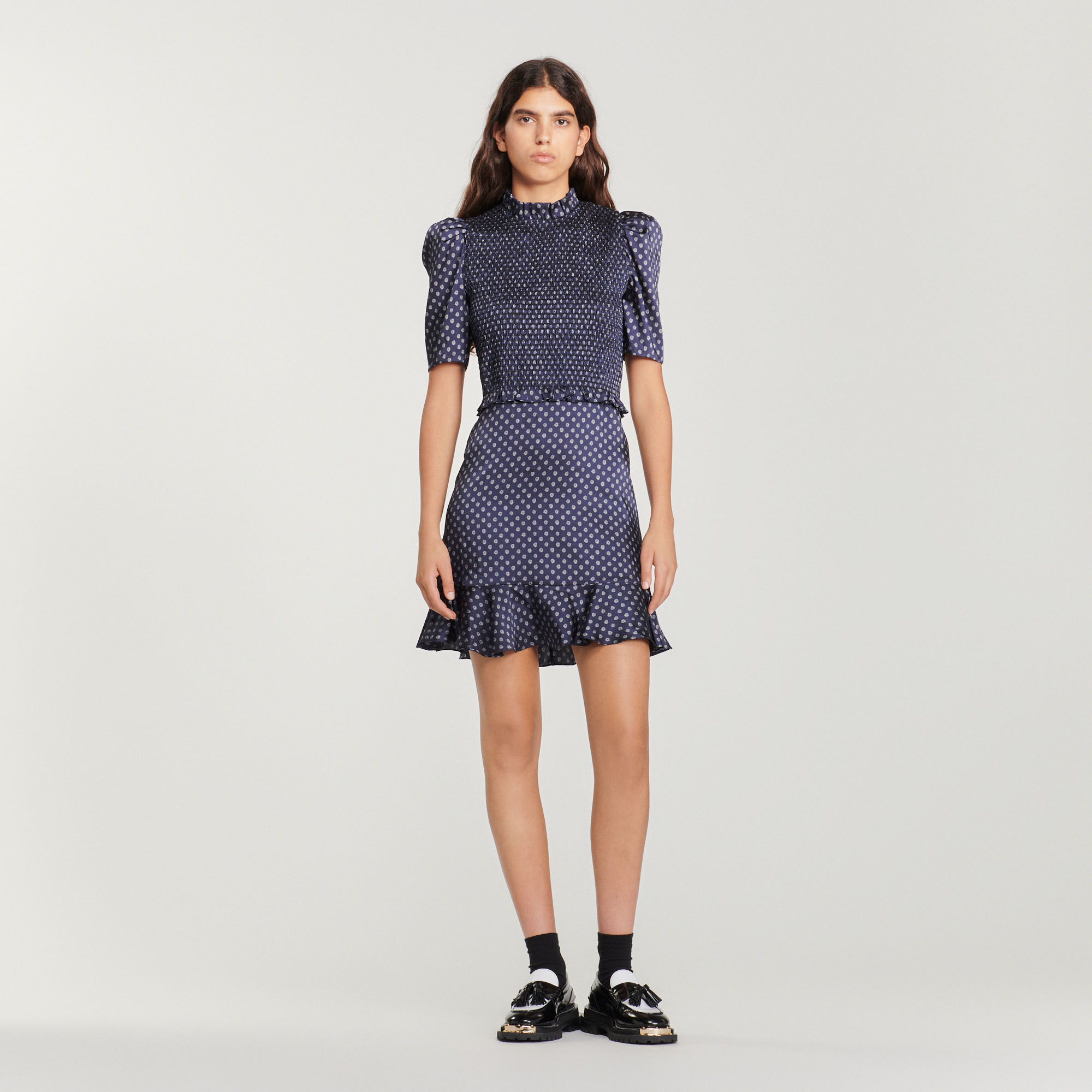 Short polka dot dress