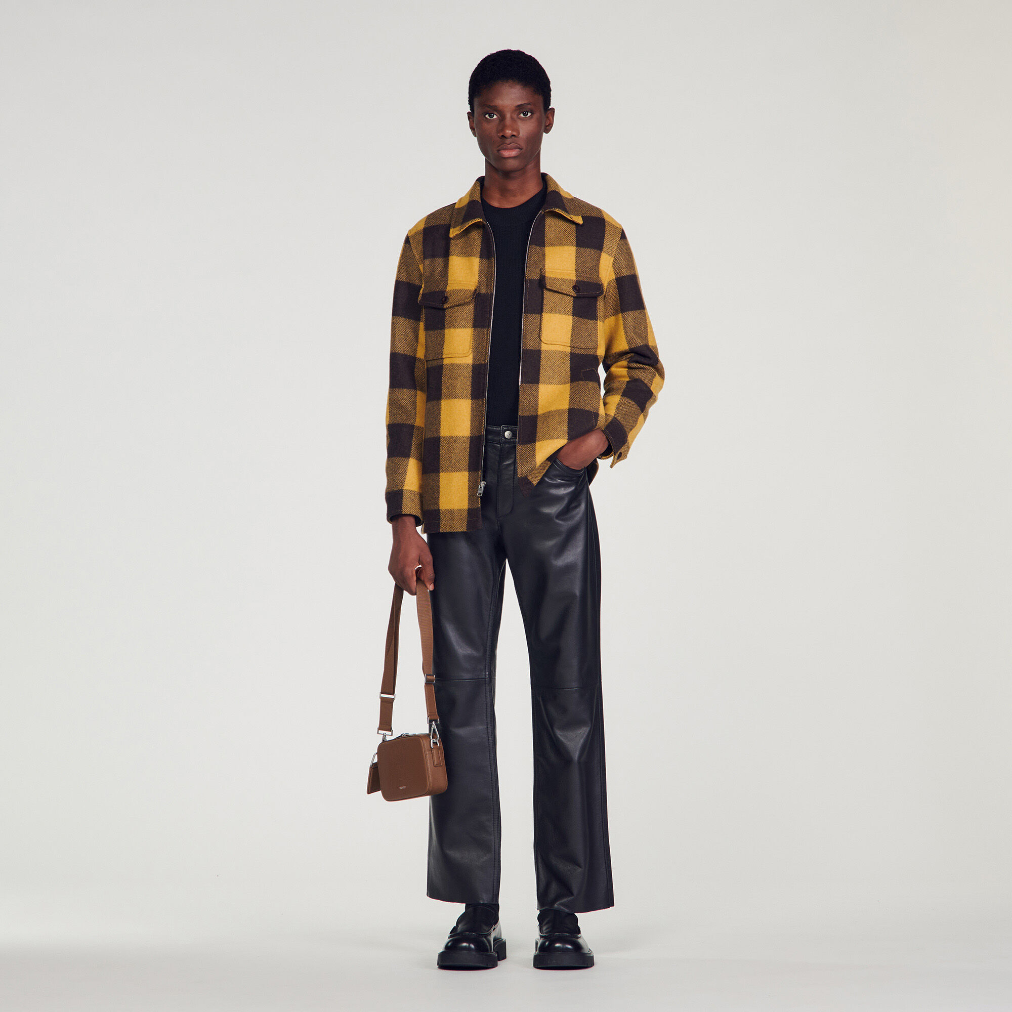 Mens yellow plaid jacket outlet